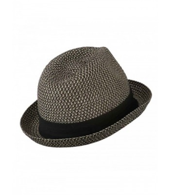 Mens Fedora Paper Straw Braid in Men's Fedoras