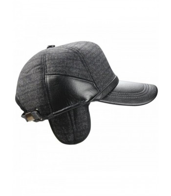 eYourlife2012 Leather Fleeced Baseball Earmuffs in Men's Baseball Caps