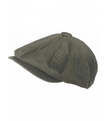 Broner 8/4 Apple Jack Cap Cotton Newsboy Hat (Olive- Small) - C911FGG0UZZ