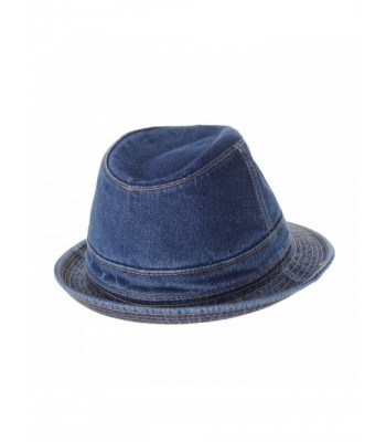 WITHMOONS Fedora Stitch Washed DW6646 in Men's Fedoras