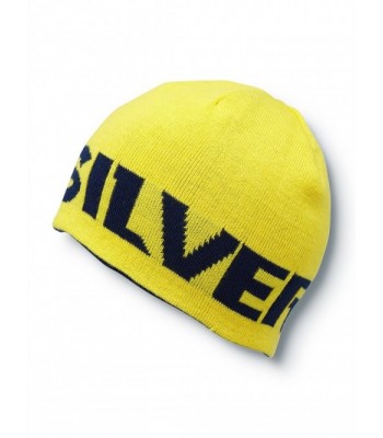 Quiksilver Men's Hot Dog Reversible Skull Cap Beanie-Blue/Black - Yellow/Navyblue - CP11KVBO2L3