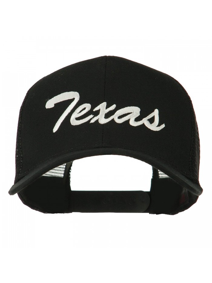 Mid States Texas Embroidered Mesh Back Cap - Black - CV11MJ3Q23H