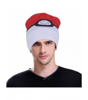 beanie hat winter- Yeam Pokemon Pokeball Winter Adult Beanie Cap - CB187ZYKE92