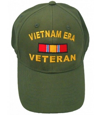 Vietnam ERA Veteran Cap w/ Bumper Sticker OD Green Hat Army Navy Air Force Marine - CO186CRZ8Y7