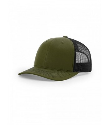 Richardson 112 Trucker Snapback Cap - Loden/ Black - CR126W7FOO3