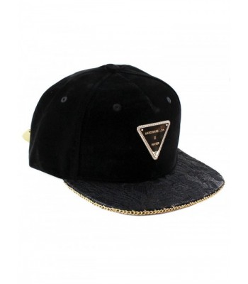 Hater Lace Velvet Gold Chain Snapback - CZ12J6TCZ2D