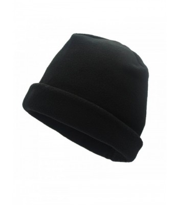 OWNFUN Winter Outdoor Warm Skull Cap Windproof Fleece Hat Beanie Hat - Black - CZ1864EKR5L