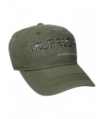 True Religion Men's Overdyed Baseball Cap - Olive - C512O22SX01