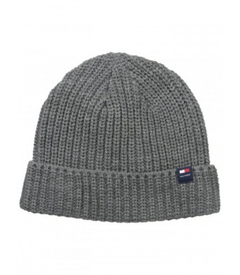 Tommy Hilfiger Men's Cold Weather Cuffed Beanie - Light Gray - C512F85KUV7