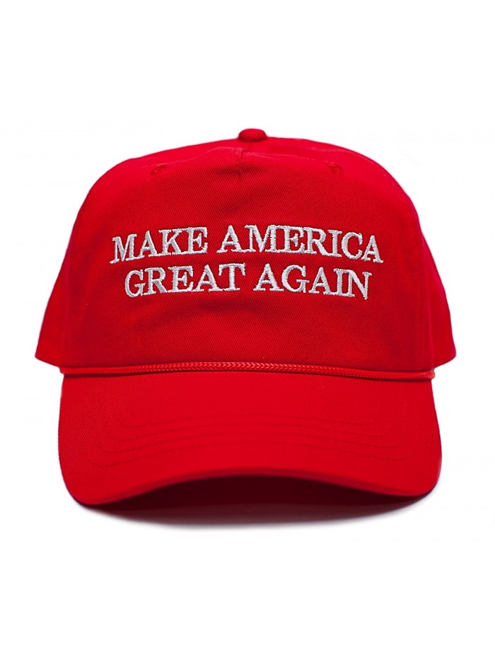 Back To Back World War Champs Make America Great Again Embroidered Donald Trump 2016 Cloth & Braid Hat (MAGA_Red) - CL1255565OL