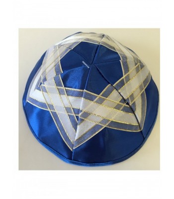 Alef Judaica Kippah Polyester Border - CV12I5E1T81