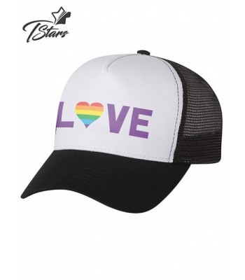 TeeStars Gay Love Rainbow Lesbian in Men's Baseball Caps