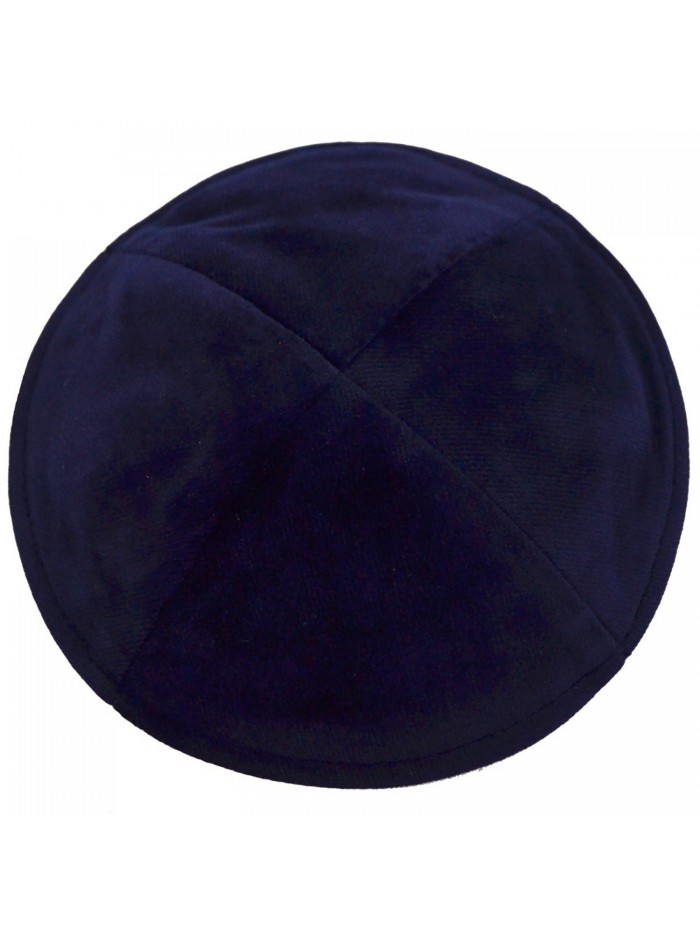 Klipped Kippah Velvet - Navy Blue - CQ12L43KIUZ