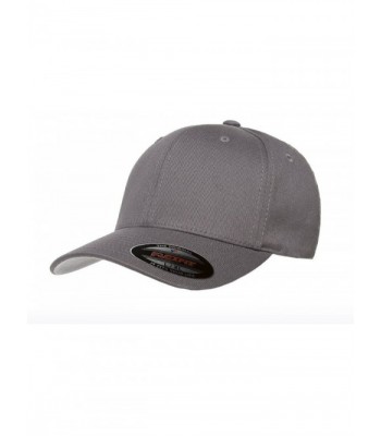 Flexfit V-Flexfit Cotton Twill Fitted Hat 5001 XXL (7 3/8" To 8") - Grey - CQ122XI7J2P