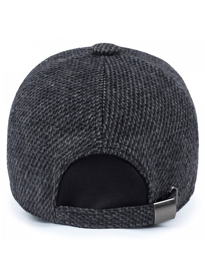 Men's Winter Warm Wool Woolen Tweed Peaked Baseball Cap Hat With Fold ...
