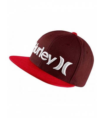 Hurley Men's One and Only Snapback Hat - Mahogany - CS12I8459F7