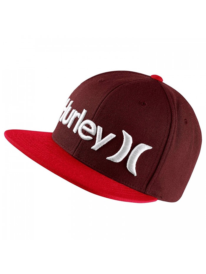 Hurley Men's One and Only Snapback Hat - Mahogany - CS12I8459F7