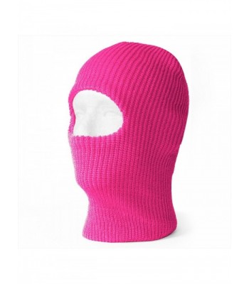 Top Headwear One Hole Neon Colored Ski Mask - Pink - CL1190P533R