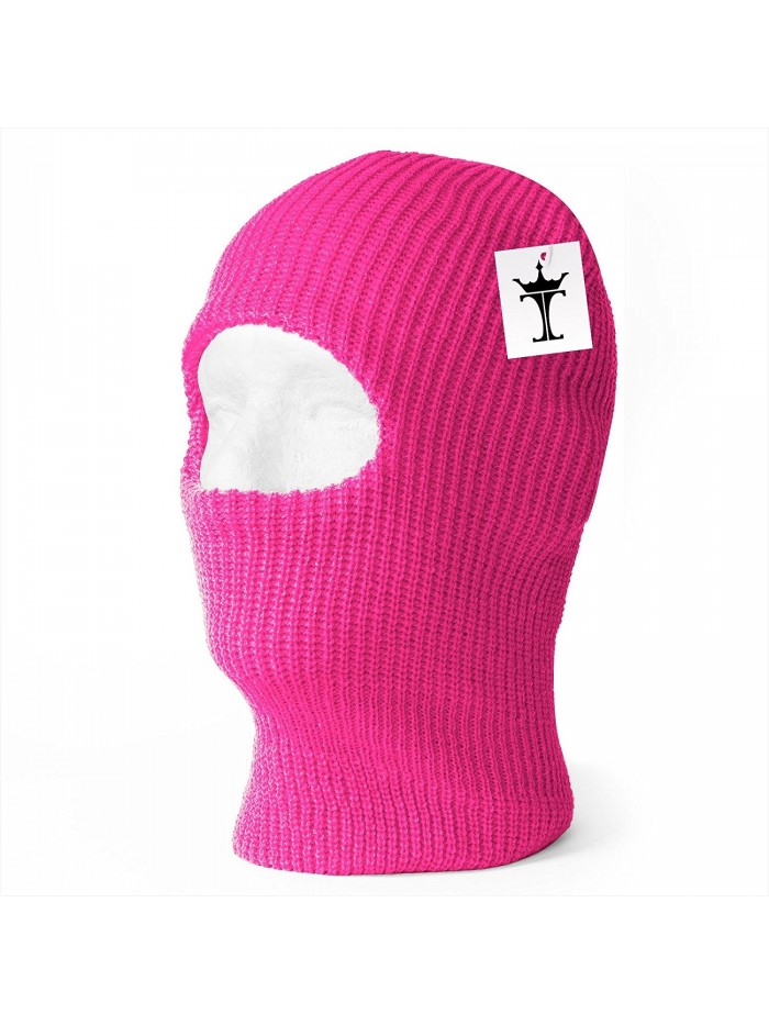One Hole Neon Colored Ski Mask - Pink - CL1190P533R