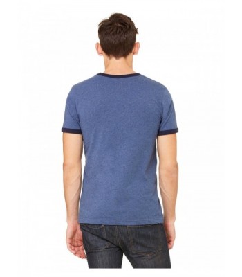 Canvas C3055 Ringer Tee - Heather Navy/ Midnight - CB11IMATFL1