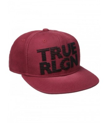 True Religion Men's Super Twill Flat Brim Cap - True Red - CC12O332GSJ