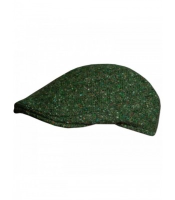 Traditional Irish Tweed Flat Cap- Made In Donegal Ireland- Green. - CH17YRSLDYM