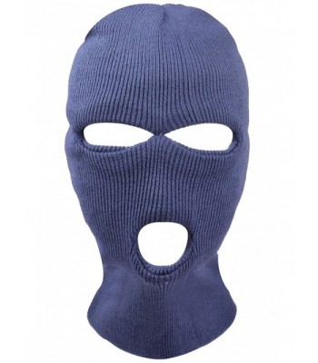Adult Winter Balaclava Face Mask Outdoor Sports Warm Knit Full Face Beanie Mask - Grey - CY186L55ZOU