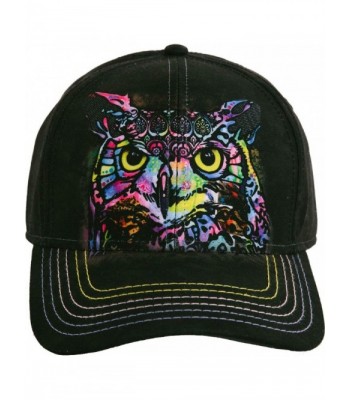 The Mountain Unisex-Adults Russo Owl Baseball Cap- Black- Adjustable - C4182Z8UTW0