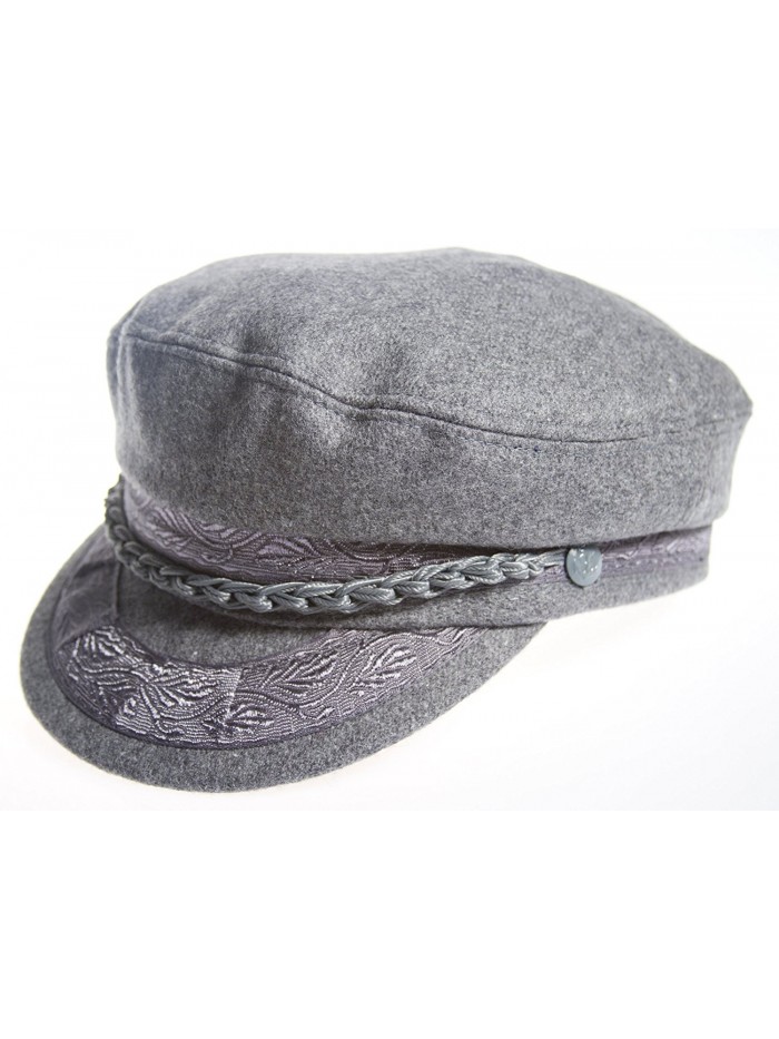 Aegean Authentic Greek Fisherman's Cap - Wool - Grey - CB11CLJF1JP