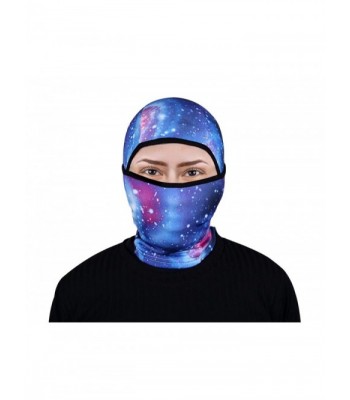 IRELIA Balaclava Printed Fleece Windproof Ski Full Face Mask-Motorcycle Tactical Hood - Starlit Sky Blue - C8188U97XAO