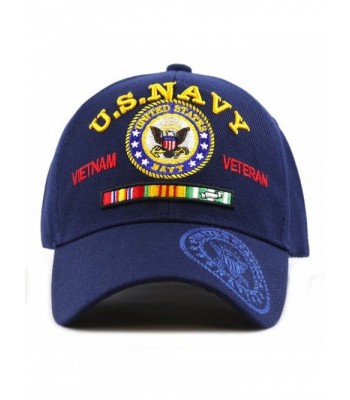 US Navy Vietnam Veteran Licensed Military Ball Cap (One Size Fits All- US Navy (Blue)) - CX12JOAG3XZ