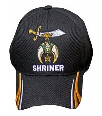 Shriner Hat Baseball Masonic Shriners Mens Black Baseball Cap Bumper Sticker - C112IBK094J