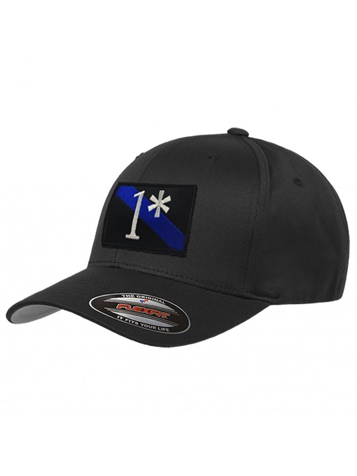 1 Asterisk Thin Blue Line Flexfit Hat - C5183L245OS