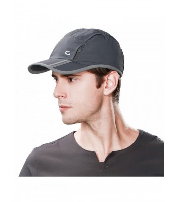 Mens UPF50 Quick-Dry Baseball Cap Foldable Brim Free-Size Sun Hat Unisex TOPEX - 89056_darkgray - C117Z6LCIS0