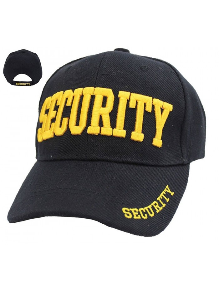 First Class Security Cap with ID On Front- Peak and Back - Gold Security Id - CS11L6DAS71