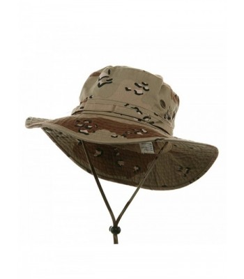 MG Men's Washed Cotton Twill Chin Cord Outdoor Hunting Hat - Desert - CK11M5CI54B