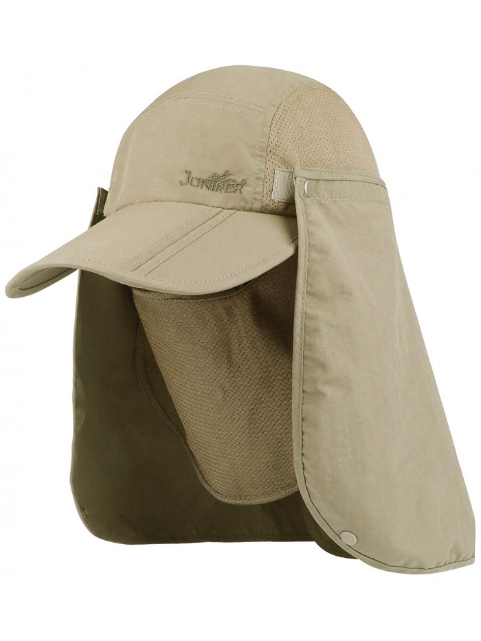 Juniper Taslon UV Folding Bill Cap - Khaki - CF11LV4GYLP