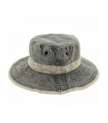 Ledamon Men's Fisherman Hat Sun Hat UV Protection Washed Cotton Travel Hunting Cap - Light Army Green - CR1859CITWA