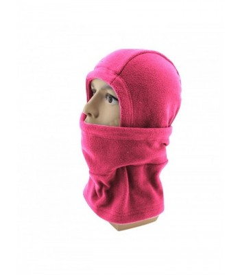 APAS Winter Thermal Outdoor Fleece Balaclava Motorcycle Ski Full Face Windproof Mask Hood Hat Cap - Rose Red - CN1287HXGXR