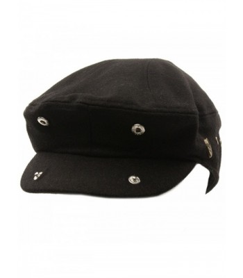 Front Solid Driving Cabby Hat in Men's Newsboy Caps
