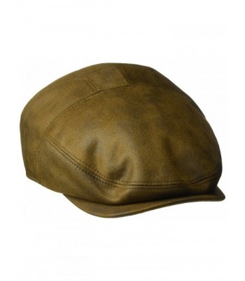 Henschel Men's Faux Ultra-Suede Leather New Shape IVY Hat - Distressed Rust - CN11H4IN9GZ