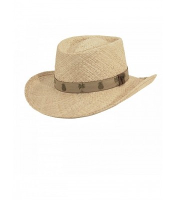 Scala Organic Raffia Gambler with Palm/pine HAT - CT11XN4QJX9