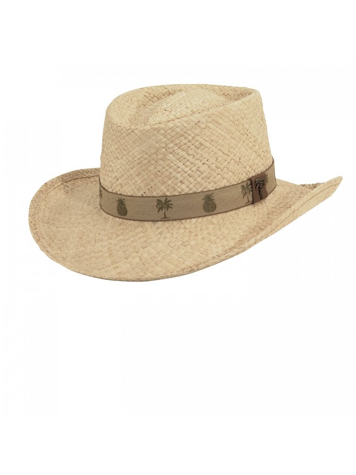 Scala Organic Raffia Gambler with Palm/pine HAT - CT11XN4QJX9