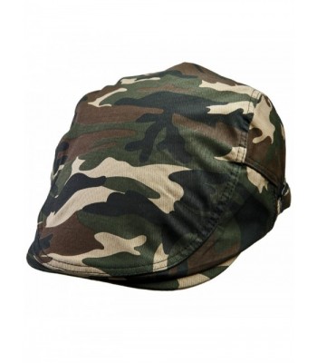 Samtree Unisex newsboy Cap-Military Camouflage Solid Color duckbill IVY Gatsby Hat - 01-woodland Camouflage - C417YD0I33G