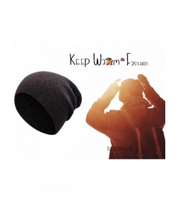 MWMart Winter Hats Slouchy Beanie Hat Knitted Sports Beanie Cap Heather for Men Women - Khaki With White - CP188LZ364W