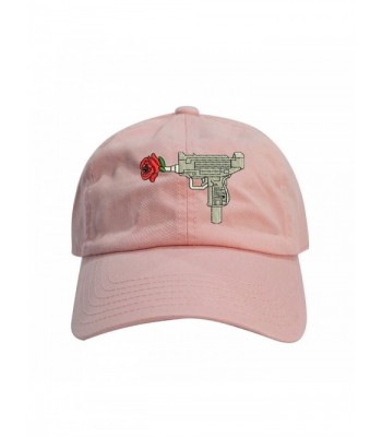 ChoKoLids Gun Rose Dad Hat Cotton Baseball Cap Polo Style Low Profile - Pink - CK18655EIWL