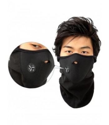 Andyshi Unisex Outdoor Sports Cycling Dustproof & Windproof Warm Half Face Ski Mask - Black - CS11RLDKBOV