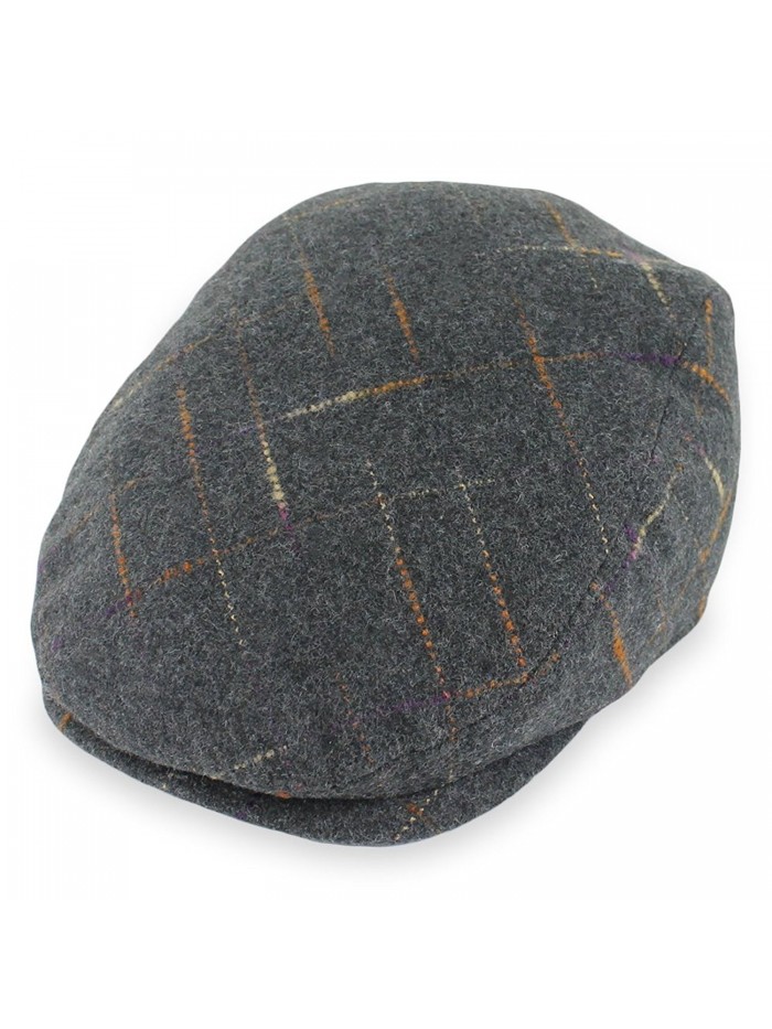 Hats in the Belfry Belfry Forte Charcoal Grey Wool Blend Driving IVY Pub Cap - C712O1C4ASJ