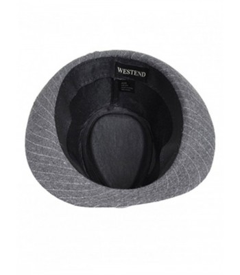Classic Pinstripe Nylon Fedora Hat in Men's Fedoras