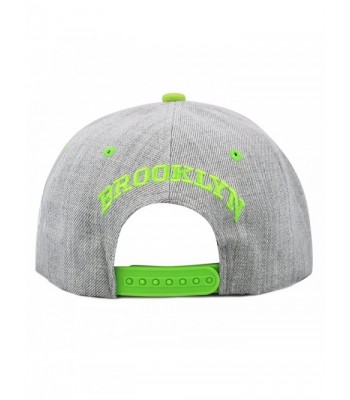 1300DHGbkn Designed Heather Brooklyn Snapback in Men's Baseball Caps